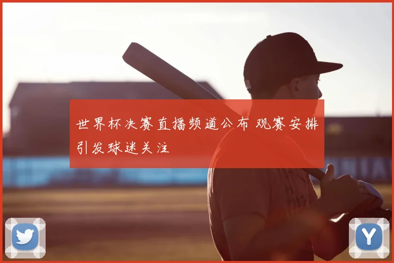 世界杯决赛直播频道公布 观赛安排引发球迷关注